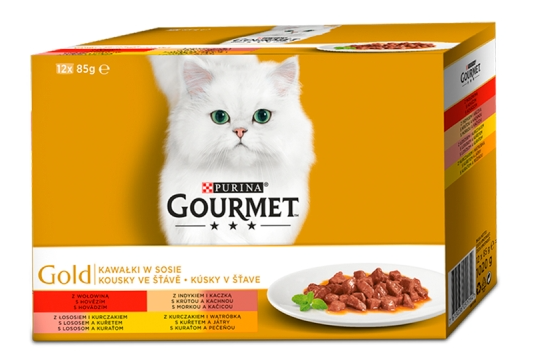 Gourmet Gold kousky ve šťávě 12x85g