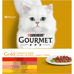 Gourmet Gold multipack kousky ve šťávě 8x85g