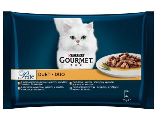 Gourmet Perle Duo kapsa Drůbež & zvěřina 4x85g