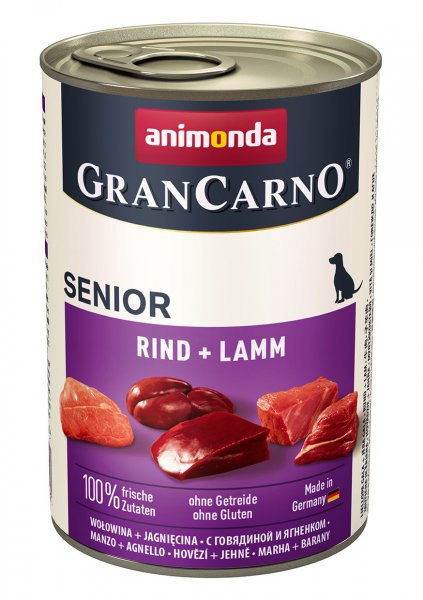 Gran Carno Senior konzerva Hovězí + jehněčí