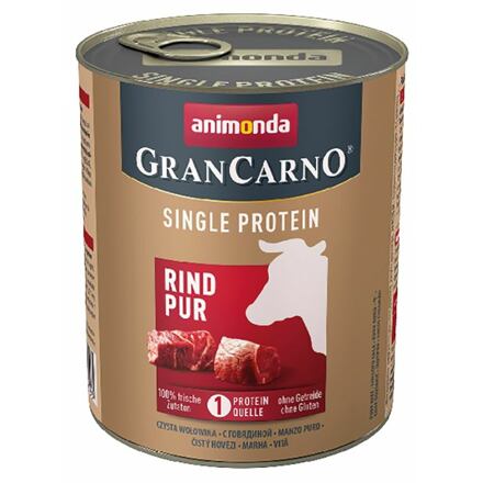 GranCarno Single Protein čisté hovězí, konzerva pro psy