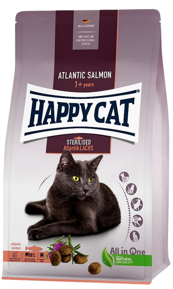 Happy Cat Adult Sterilised Atlantik-Lachs 4kg