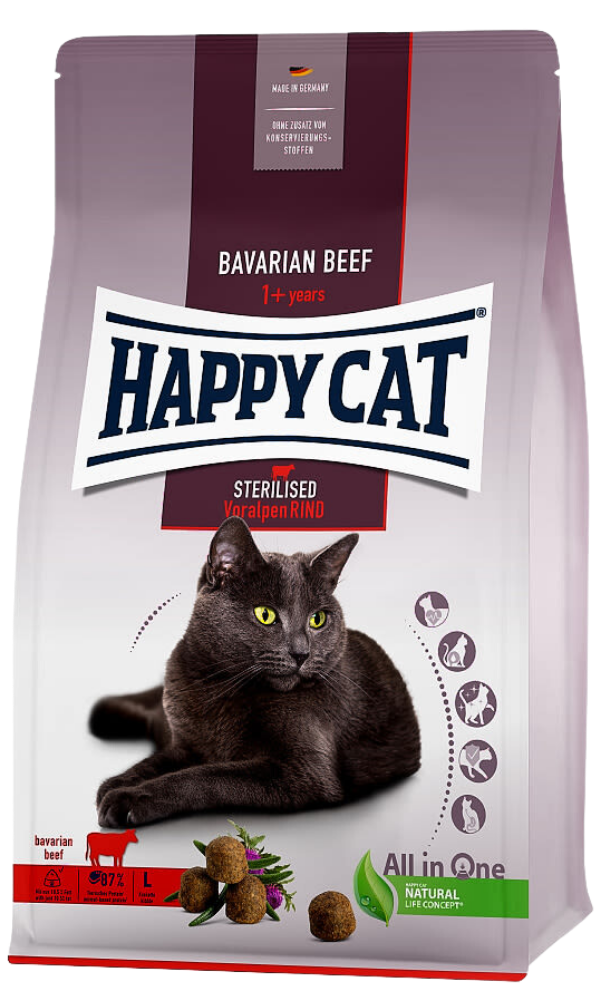 Happy Cat Adult Sterilised Voralpen-Rind 10kg