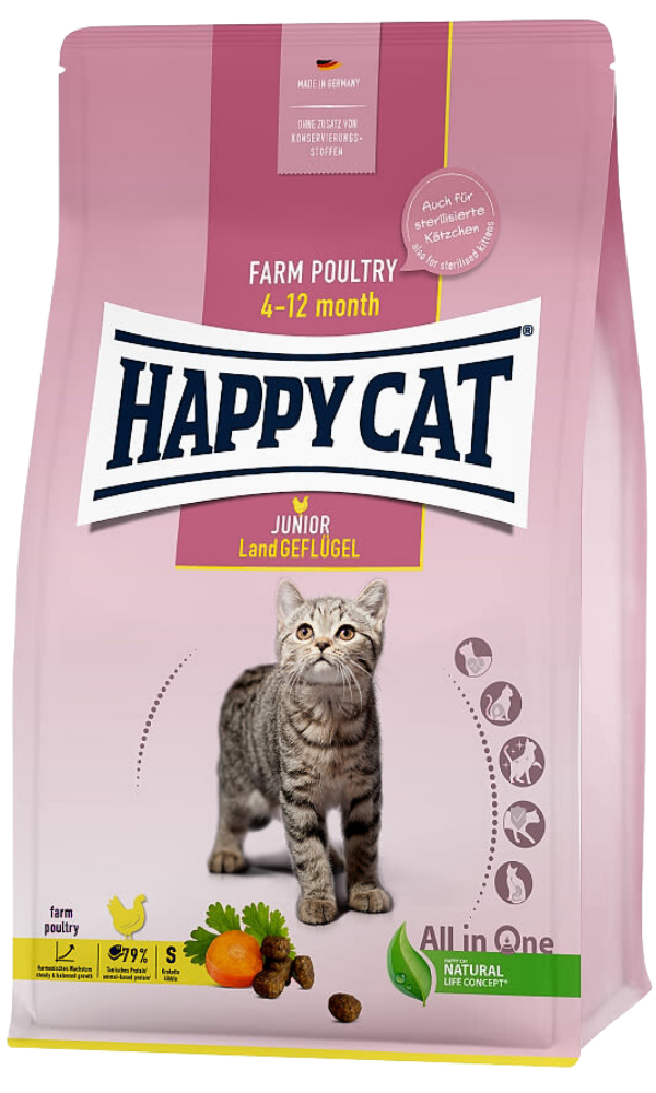 Happy Cat Junior Land Geflügel 4kg