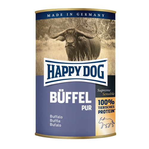 Happy Dog konzerva Buffel Pur 400g