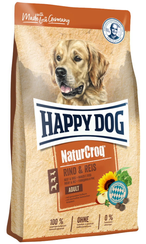 Happy Dog NaturCroq Rind & Reis 2x15kg