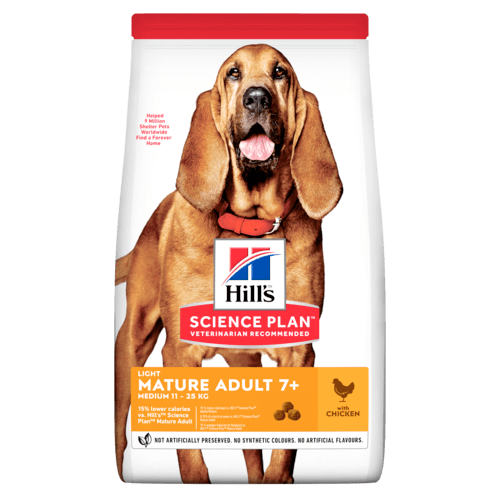 Hill's Canine Mature 7+ Light Medium Chicken 14kg