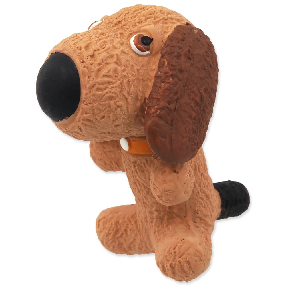 Hračka Dog Fantasy Latex pes hnědý se zvukem 9 cm