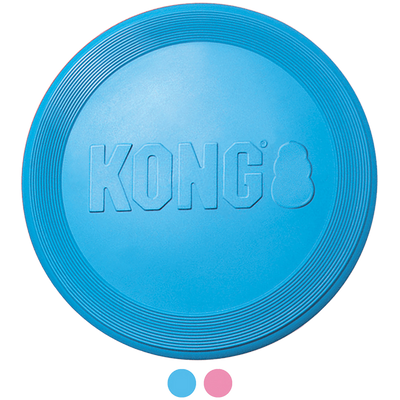 Hračka guma Puppy Kong létající disk modrá