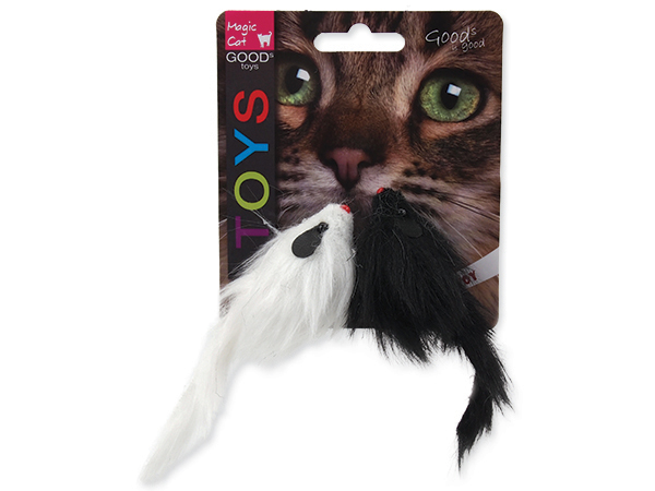 Hračka MAGIC CAT myšky plyšové chrastící 11cm (2ks)