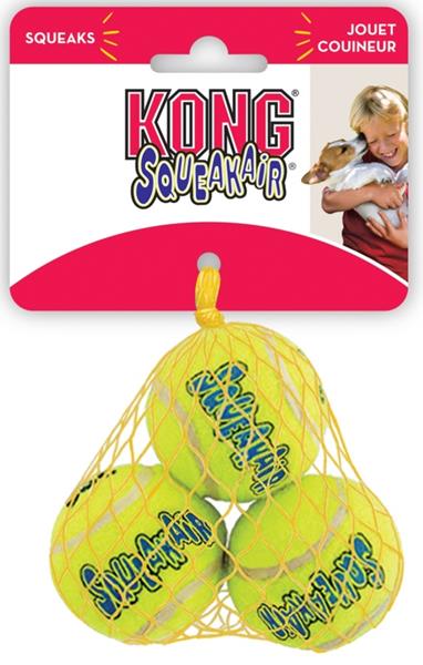 Hračka tenis Air Kong míč extra malý pískací 3 ks