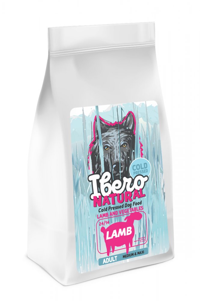Ibero Cold Pressed Dog Adult Medium & Maxi Lamb 