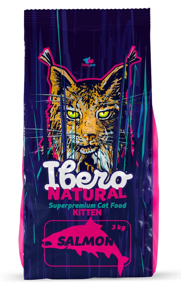 Ibero Natural Cat Kitten Salmon 3kg