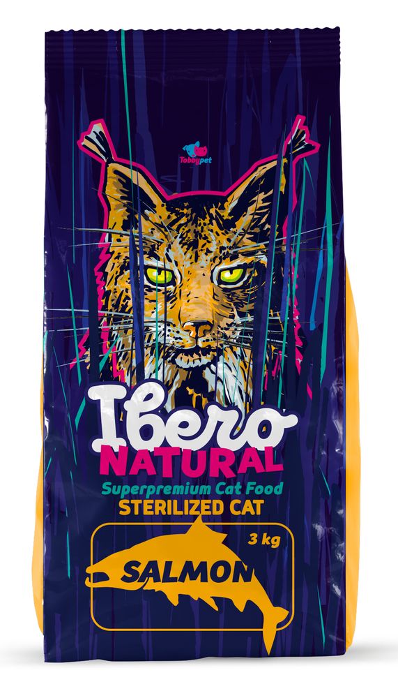 Ibero Natural Cat Sterilized Salmon 3kg