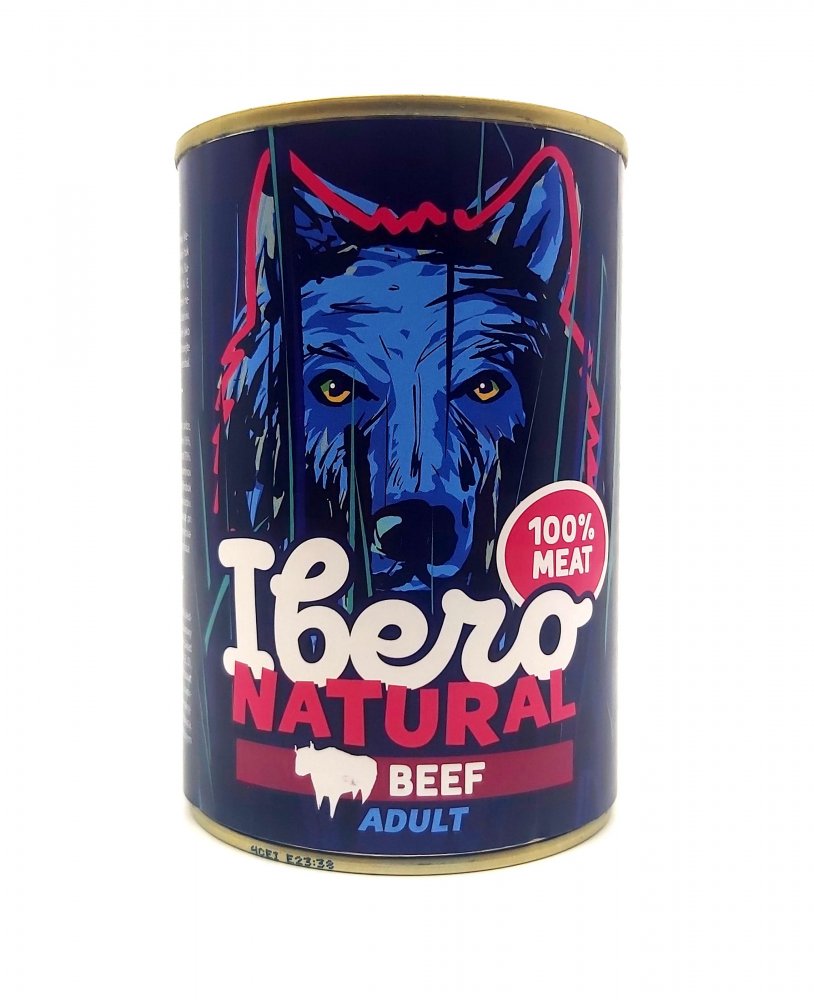 Ibero Natural Dog konzerva Adult Beef 