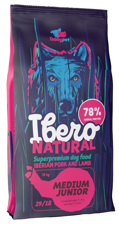 Ibero Natural Dog Medium Junior 12kg