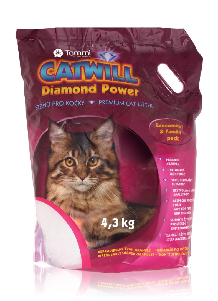 Kočkolit Catwill Diamond Power 4,3kg