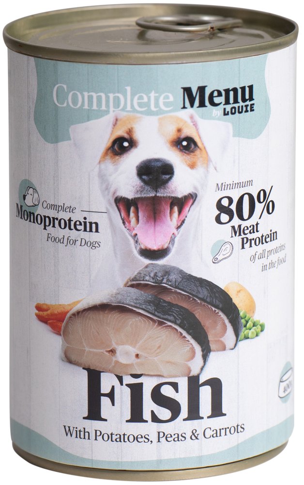 LOUIE Complete Menu Dog konzerva Fish Monoprotein_new