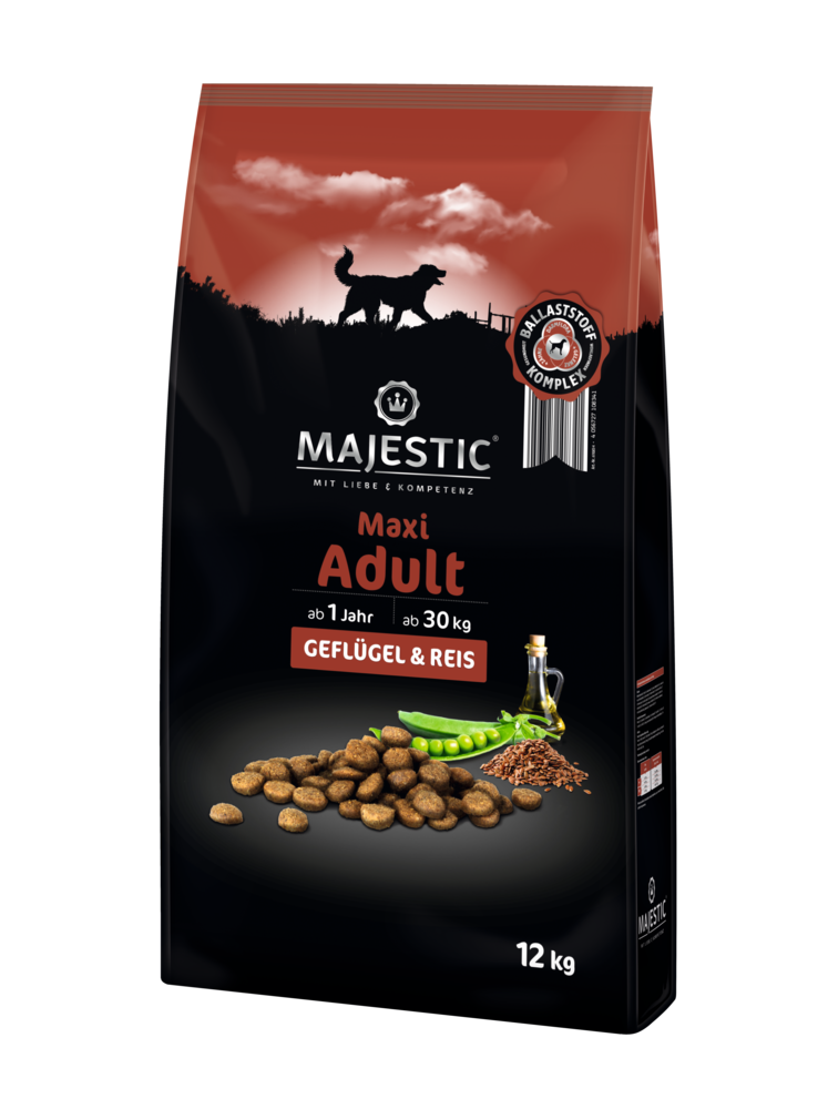 Majestic Dog Adult Maxi Geflügel & Reis 12kg