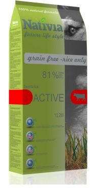 Nativia Active Beef&Rice 15kg