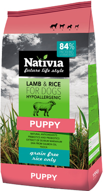 Nativia Puppy Lamb&Rice 2x15kg
