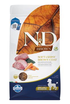 N&D Dog Brown Adult Mini Lamb, spirulina & carrot 2kg