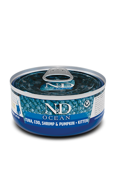 N&D Cat Ocean Kitten Tuna & Cod & Shrimp & Pumpkin 70g