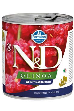 N&D Dog QUINOA Adult Weight Management Lamb & Brocolli 6x285g