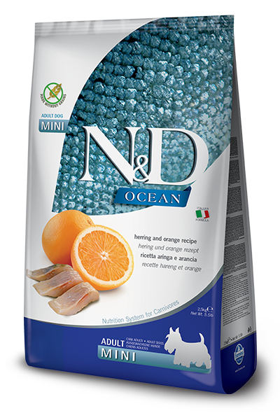 N&D Grain Free Dog Adult Mini Fish & Orange 