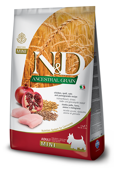 N&D Low Grain Dog Adult Mini Chicken & Pomegranate 2,5kg