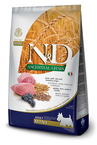 N&D Low Grain Dog Adult Mini Lamb & Blueberry 2x7kg