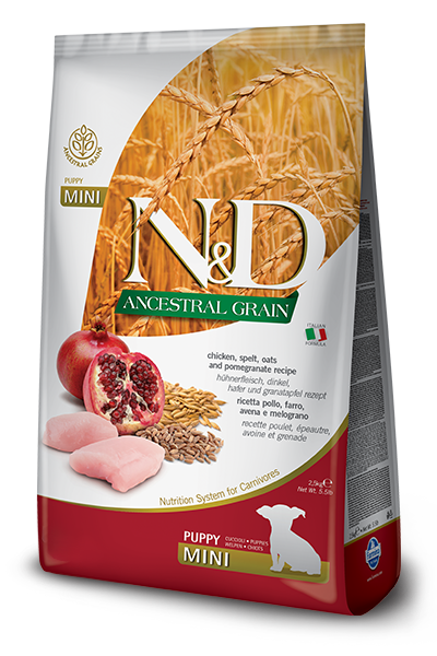 N&D Ancestral Grain Dog Puppy Mini Chicken & Pomegranate 2,5kg