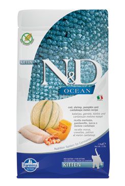 N&D Cat Grain Free Ocean Kitten Cod&Shrimp&Pumpkin 1,5kg