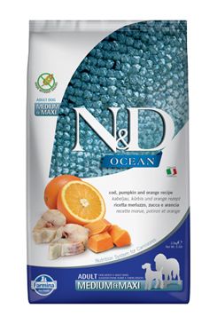 N&D Grain Free Dog Pumpkin Adult Medium & Maxi Ocean 2x12kg