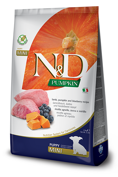 N&D Pumpkin DOG Puppy Mini Lamb & Blueberry 7kg