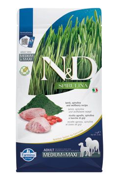 N&D Grain Free Dog Spirulina Adult M/L Lamb&Wolfberry 2kg