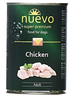 Nuevo konzerva Dog Adult Chicken 6x400g