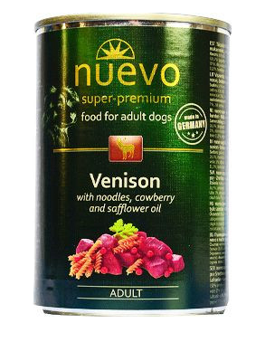 Nuevo konzerva Dog Adult Venison 400g