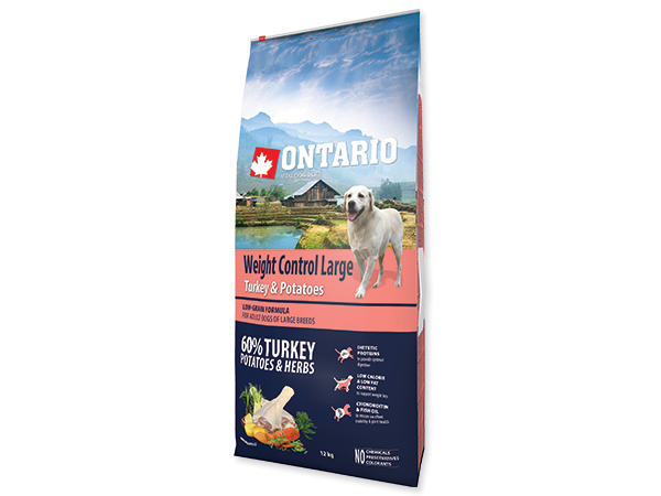 Ontario Adult Large Weight Control Turkey&Potatoes 12kg