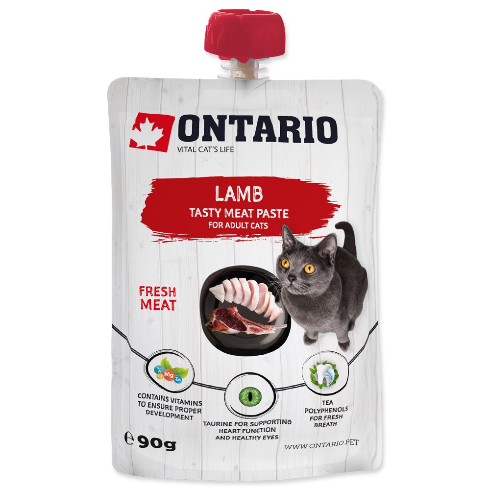 Ontario Cat Lamb Fresh Meat Paste 8x90g