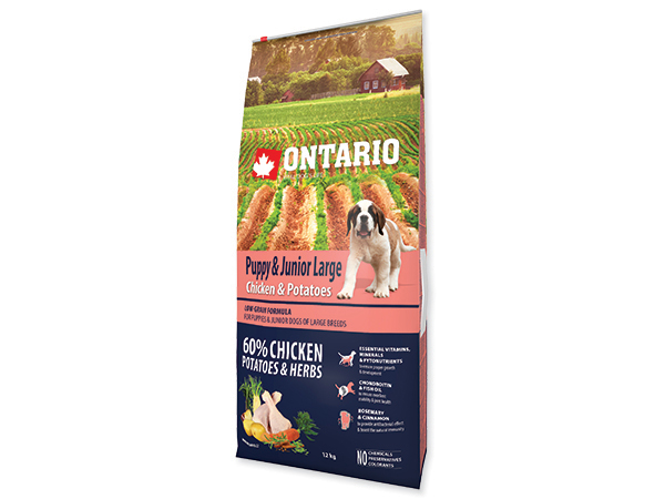 Ontario Puppy&Junior Large Breed Chicken&Potatoes 2,25kg