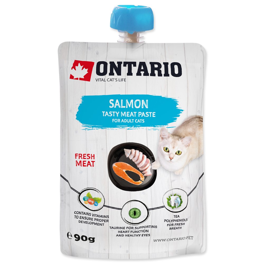 Ontario Cat Salmon Fresh Meat Paste 8x90g