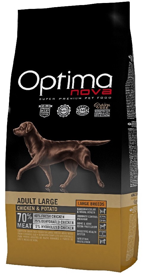 OPTIMAnova Dog Adult Large Grain Free Chicken 2x12kg