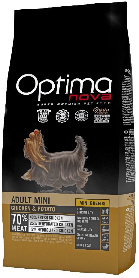 OPTIMAnova Dog Adult Mini Grain Free Chicken 8kg