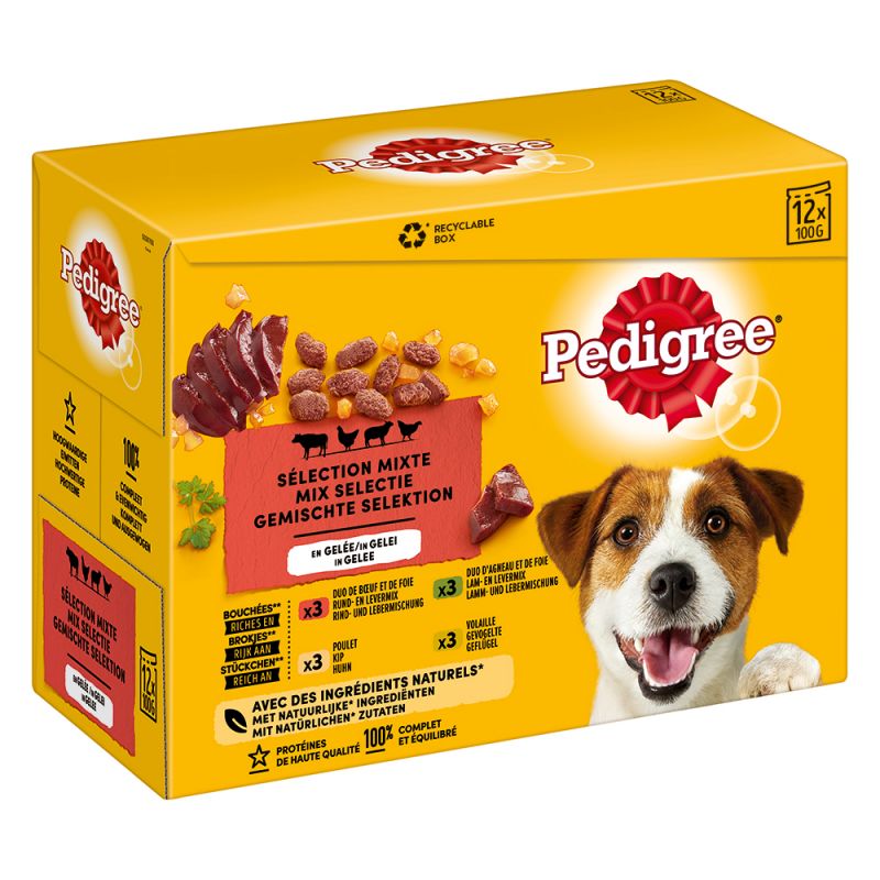 Pedigree Kapsičky Smíšený výběr v želé 48x100g