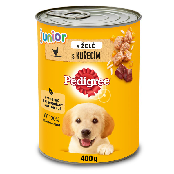 Pedigree konzerva Junior kuřecí v želé 400g