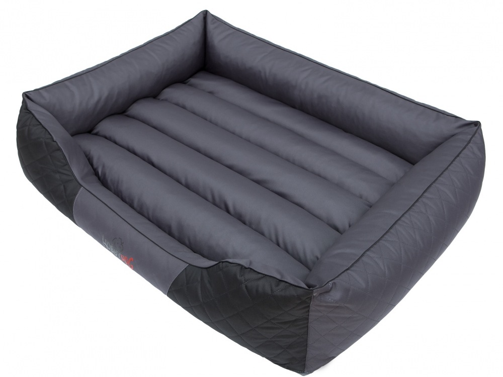 Pelech Premium Dog Bed šedo/černý L