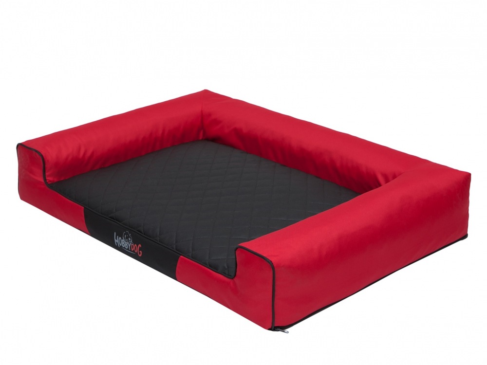 Pelech Victoria Dog Bed černo/červený XXL