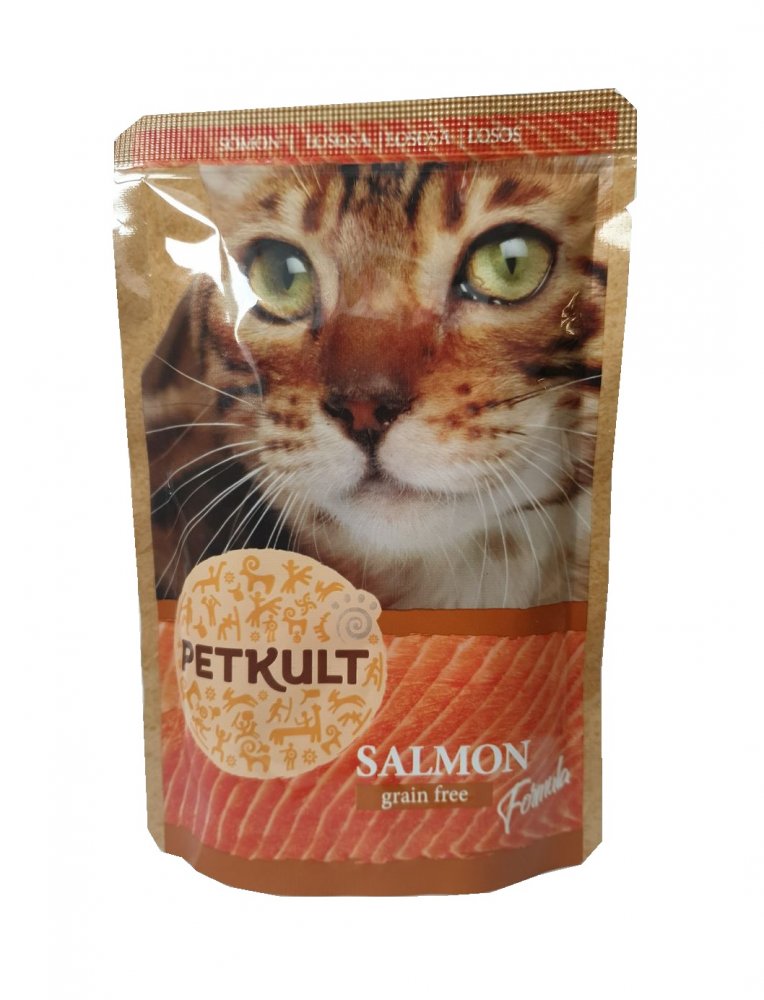 Petkult Cat kapsička Salmon 10x100g