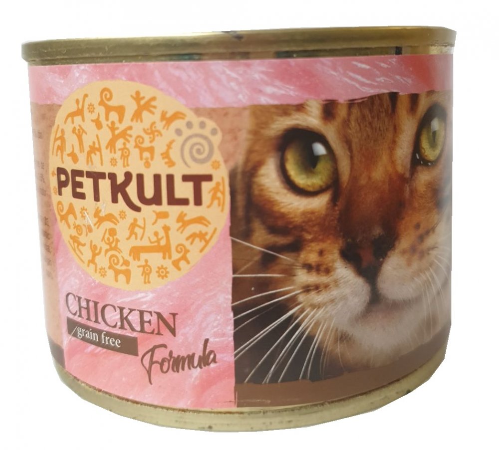 Petkult Cat konzerva Chicken Grain Free 185g
